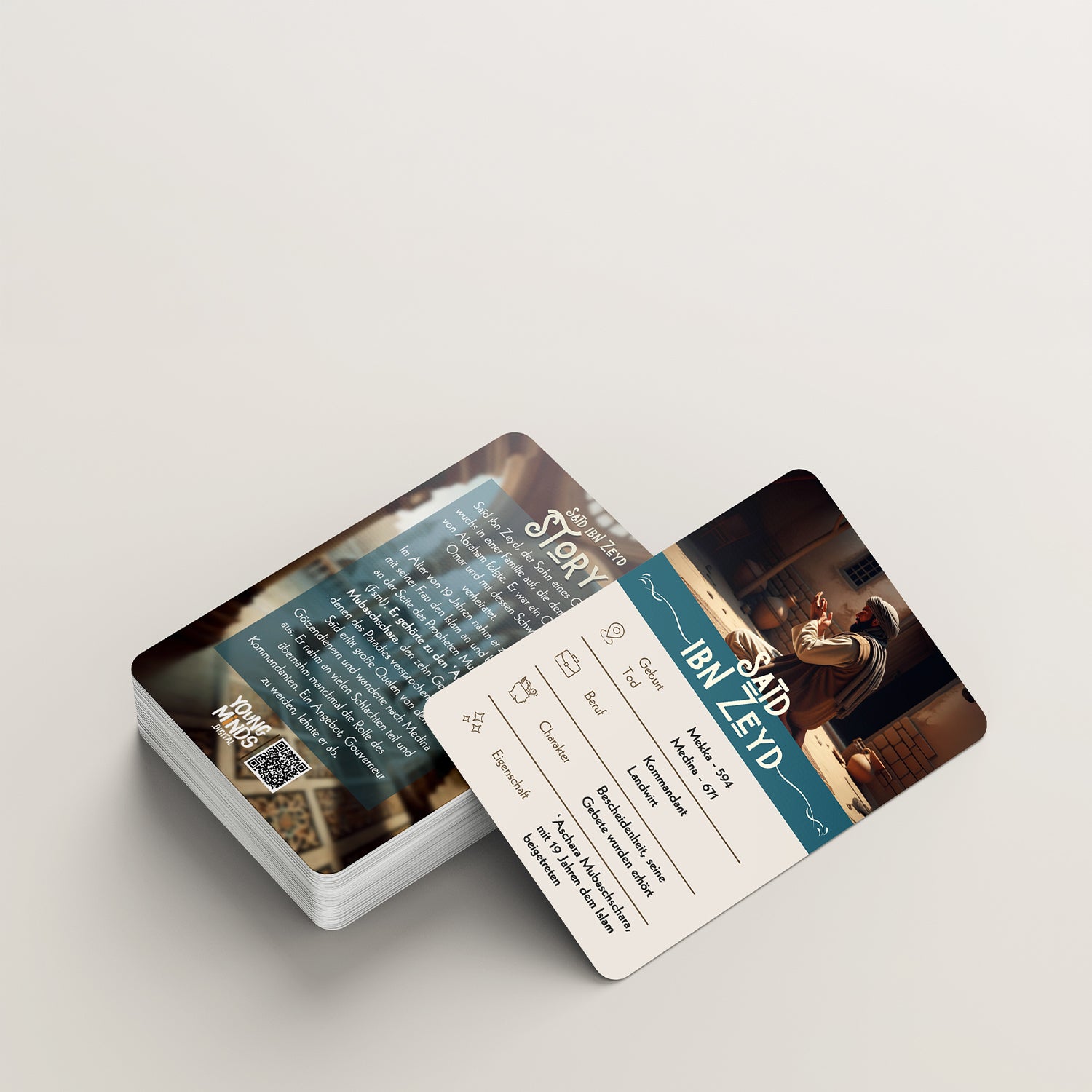 2er BUNDLE - 🇹🇷 Sahābe Lernkarten Frauen & Männer + 🇩🇪 Sahābe Lernkarten Männer