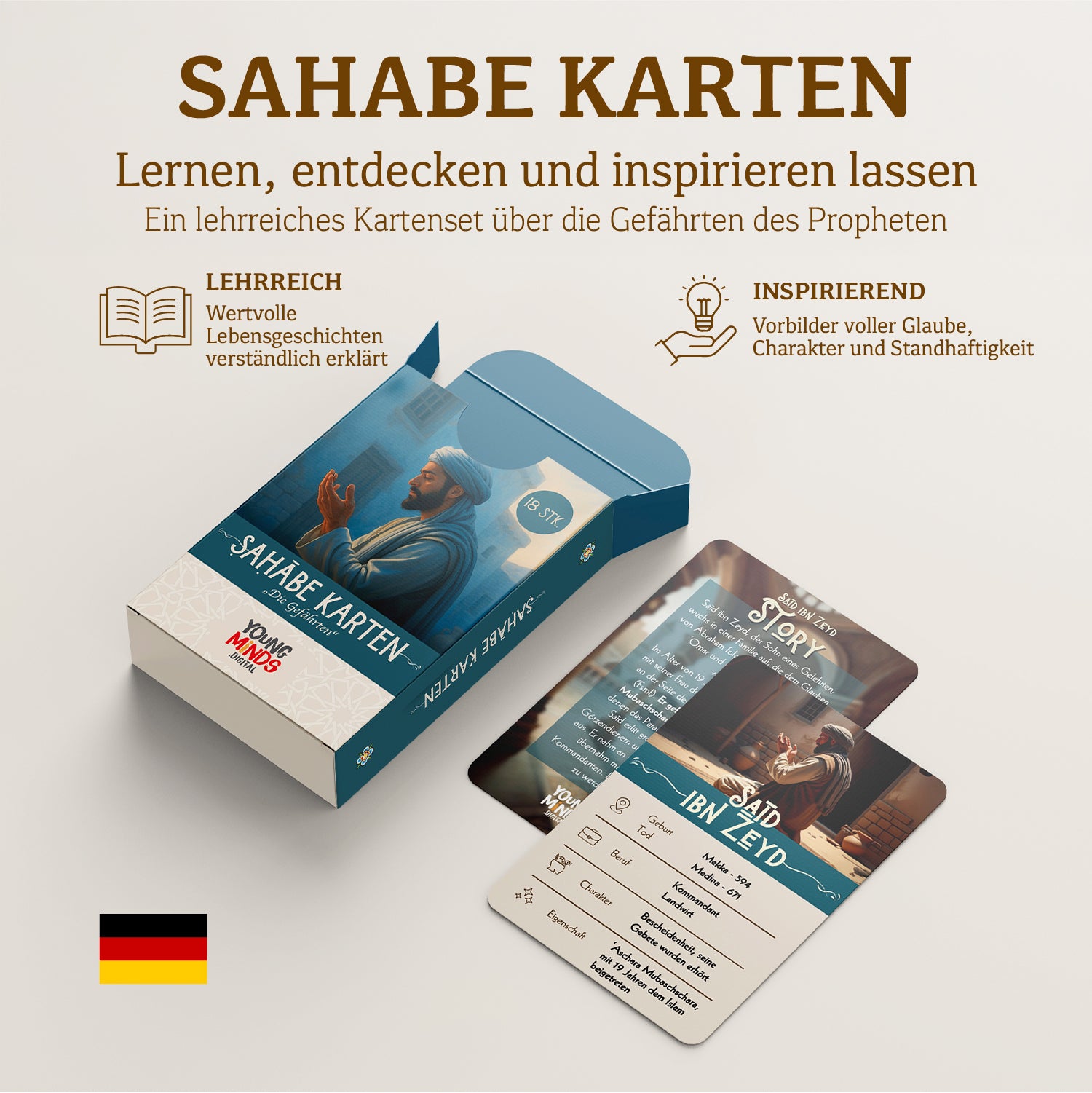 🇩🇪 Sahābe Lernkarten - Männer