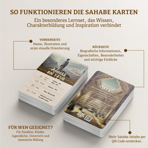 🇹🇷 Sahābe Lernkarten - LIMITED Edition - Männer