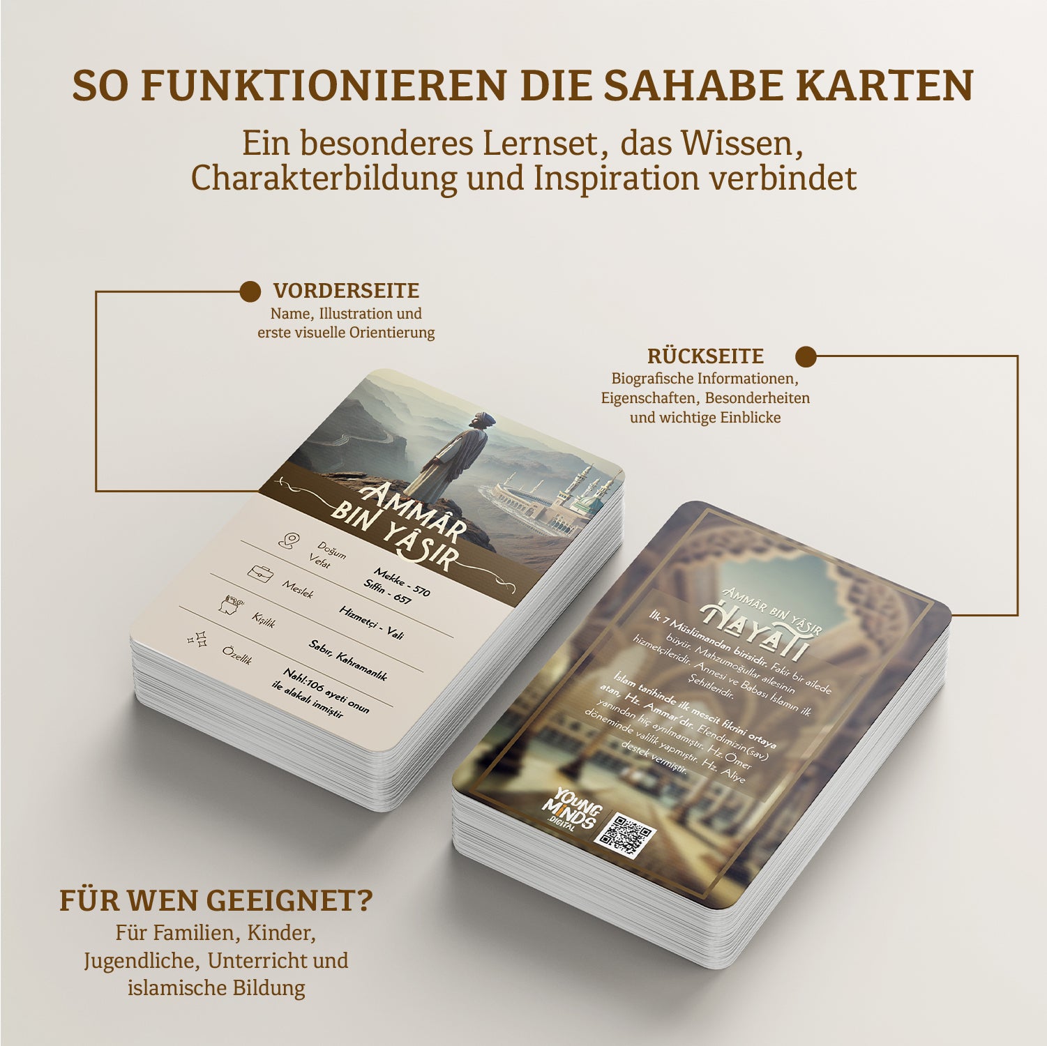 🇹🇷 Sahābe Lernkarten - LIMITED Edition - Männer