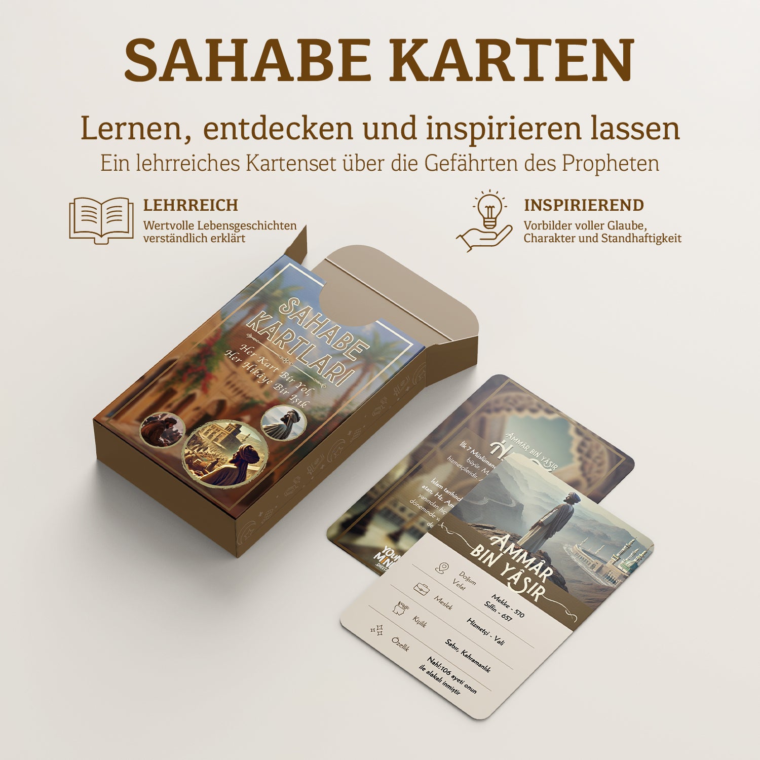🇹🇷 Sahābe Lernkarten - LIMITED Edition - Männer